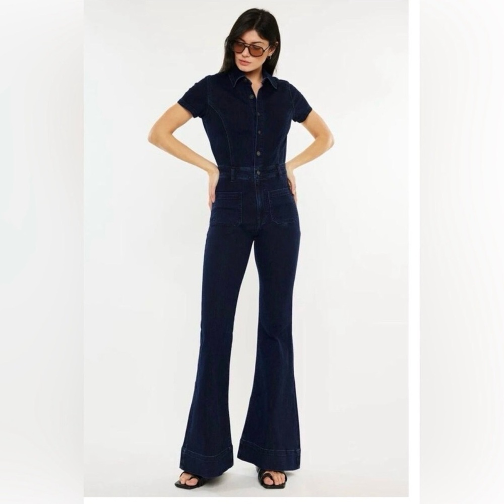 Rolla's Navy Corduroy Jumpsuit